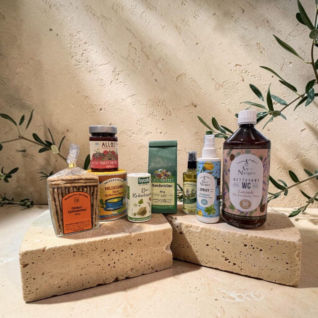 Produits monastiques religieux : gourmandises et produits d'entretient